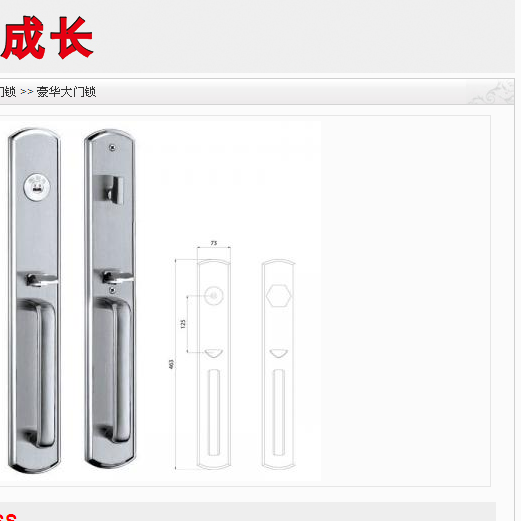 玥玛锁具-豪华大门锁-AD8501-SS