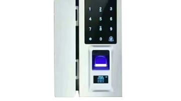 玻璃门专用指纹识别智能锁Facedoor