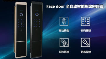全自动超薄指纹密码家用防盗智能锁Facedoor