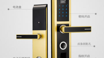 指纹密码家用防盗智能锁Face door