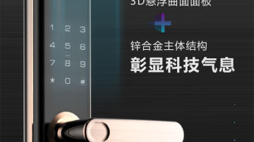 A3易开智能防盗锁 3D曲面屏指纹锁  智能锁