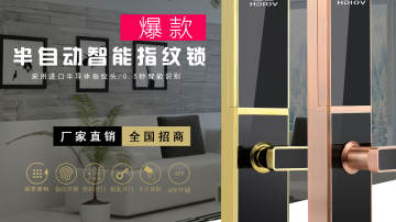 皇迪智能锁 家用指纹锁 防盗门锁密码锁 品牌皇迪