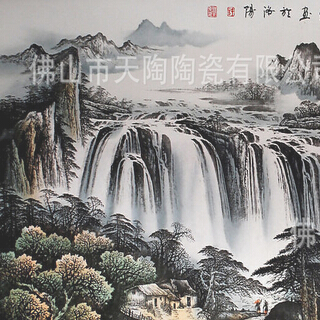 天陶陶瓷产品推荐-立体风景大型陶瓷壁画背景墙