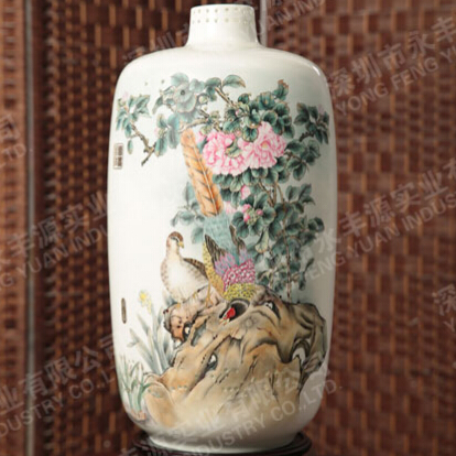 国瓷永丰源陶瓷产品推荐-锦上富贵450mm釉下手绘灯笼瓶