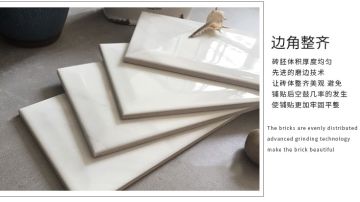 100x200 斜边爵士白 卡拉拉 釉面砖 厨房砖 卫浴砖 小瓷片