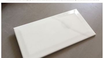 100x200 斜边爵士白 卡拉拉 釉面砖 厨房砖 卫浴砖 小瓷片