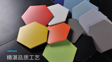 230x200彩色六角砖 仿古砖 耐磨砖 内墙砖 地砖