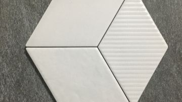 115x200菱形砖内墙地面背景墙北欧简约仿古防滑耐磨六角砖
