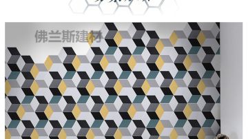 230x200三色六角砖 耐磨砖 仿古砖 阳台砖 地砖