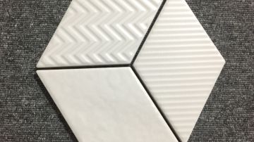 115x200菱形砖内墙地面背景墙北欧简约仿古防滑耐磨六角砖