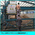 牛粪有机肥发酵设备大型行车翻抛机的工作量及安装图片