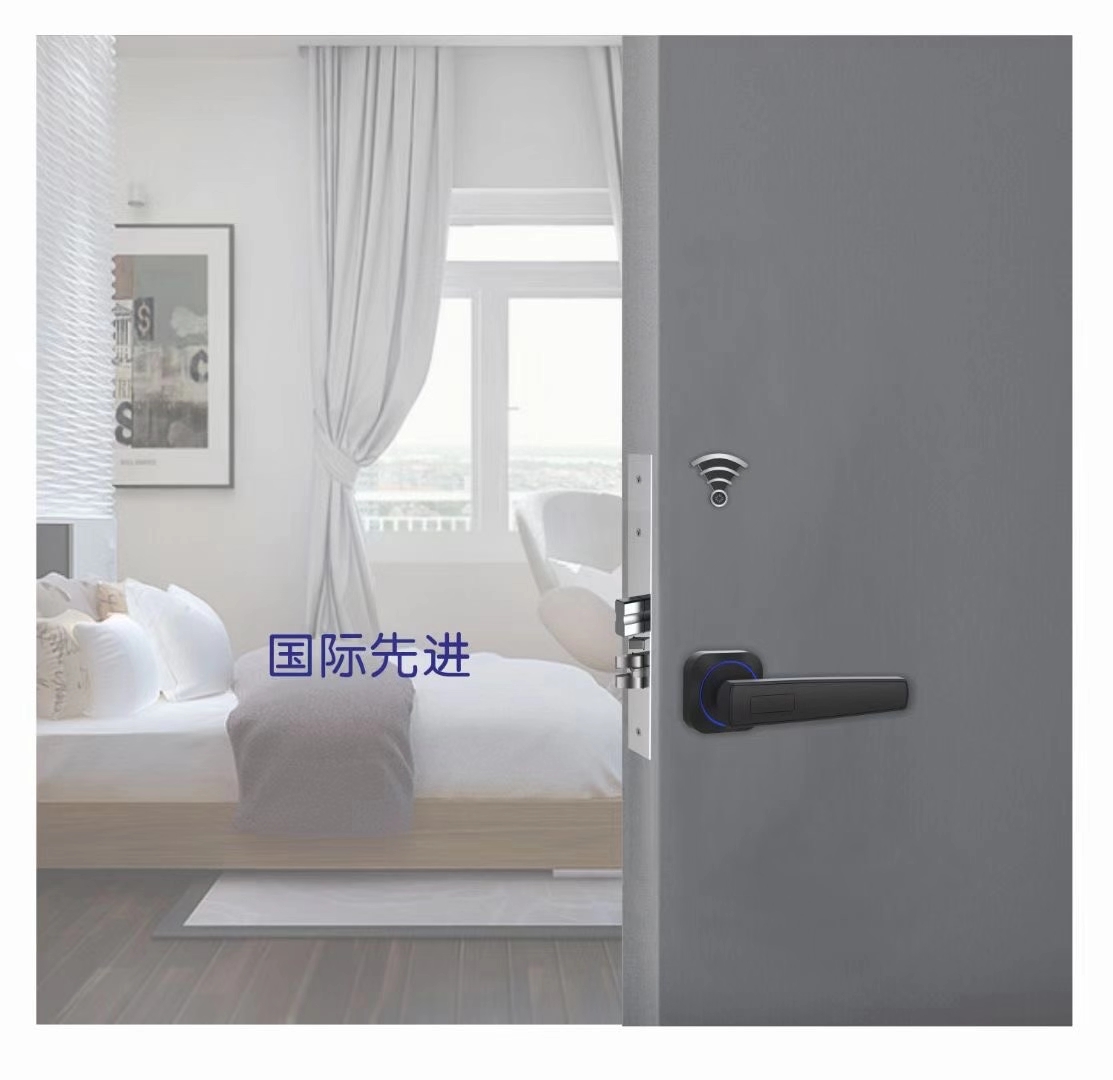 酒店射频智能门锁分体感应锁,电子门锁高端酒店刷卡锁生产销售