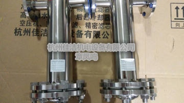 不锈钢材空气除菌过滤器10公斤气体终端灭菌过滤器 压缩空气配套304不锈钢材质精密过滤器压缩空气氮气精密过滤器