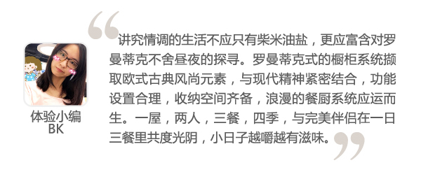 丽博罗曼罗兰橱柜小编体验