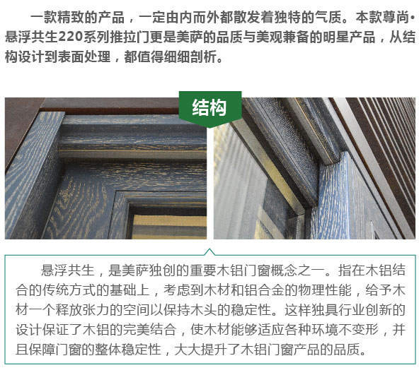 美萨尊尚·悬浮共生220系列推拉门品质性能-结构
