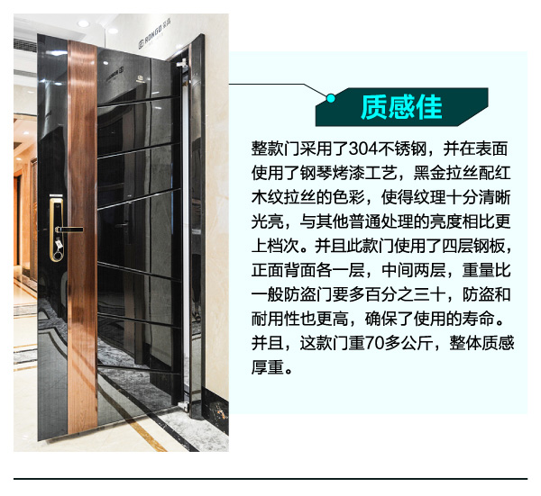 荣高卡地亚系列入户门精湛工艺质感佳