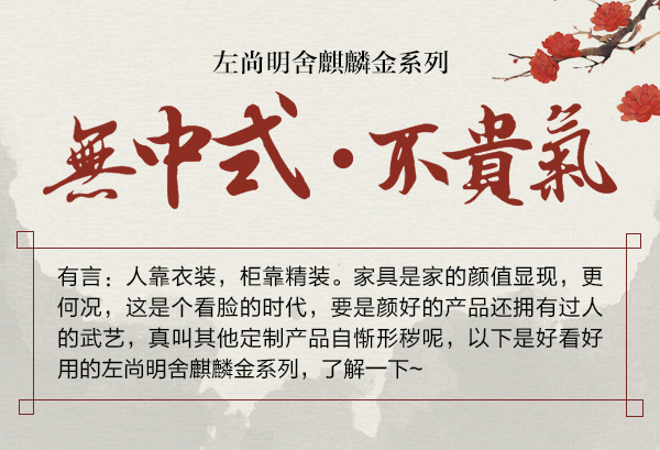家居热线 左尚明舍 麒麟金系列 陈碧淇BK 产品测评