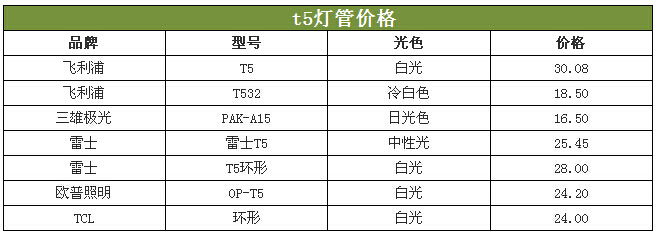 飞利浦t5灯管价格怎么样