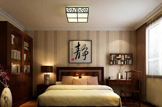 中式卧室吊顶效果图大全