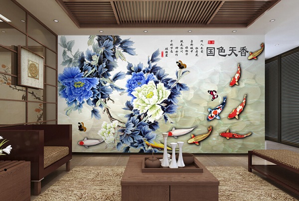 美腾墙布效果图