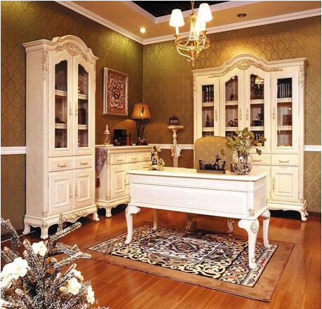 欧式书柜效果图大全