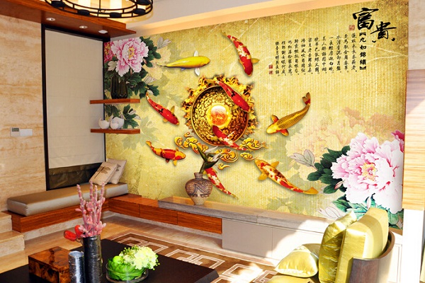 美腾墙布效果图