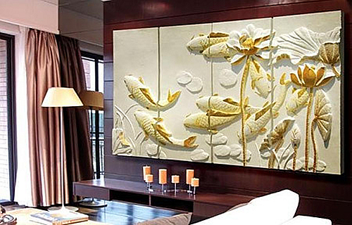浮雕背景墙效果图展示
