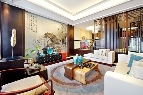 中式家装壁纸效果图集合欣赏
