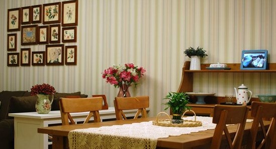 餐厅美式田园风格家具效果图欣赏