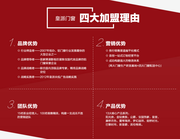 皇派门窗加盟介绍 带您走出同质化困局