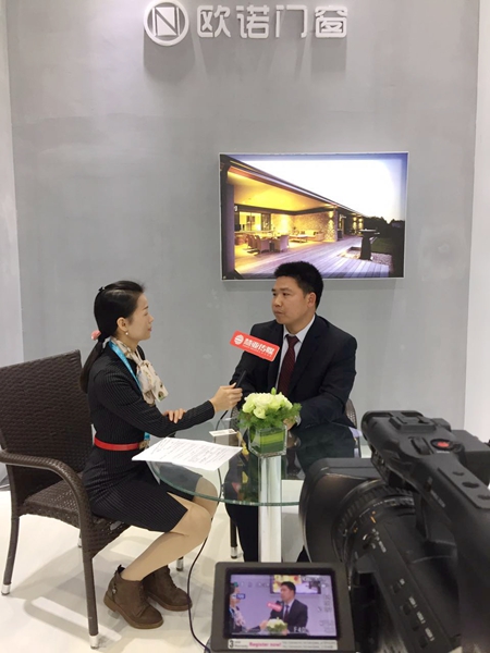 欧诺门窗携防水高气密性轨道产品亮相上海建博会