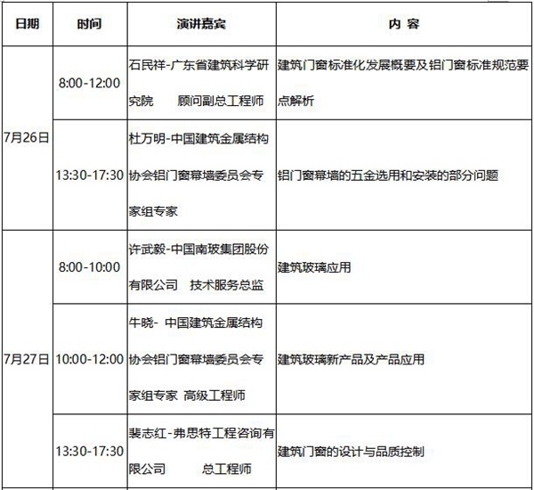 2017全国建筑铝门窗技术培训班开始招生啦~ 2017全国建筑铝门窗技术培训班开始招生啦~