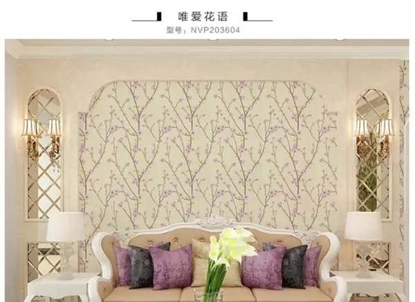 玉兰墙纸效果展示图