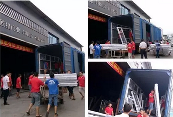 捷报频传，尊邦豪门福建别墅工程门窗顺利装车发货！