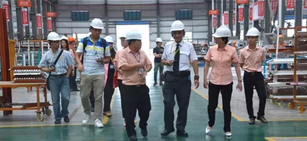 伟业迎来台湾铝门窗参访团 跨越海峡两岸共话铝建筑产业链新发展
