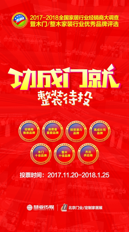 打call！木门大调查投票通道今日火爆开启!