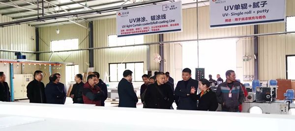 重庆市长寿木门协会嘉宾到百川参观指导