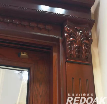 红橡树高端净音门窗：190铝木复合推拉门，有效降噪31.4db