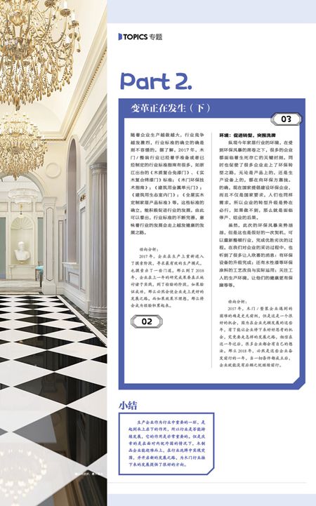 《木门世界》聚焦专题 Part2:站好C位,实现产业链的无缝连接 《木门世界》聚焦专题 Part2:站好C位,实现产业链的无缝连接