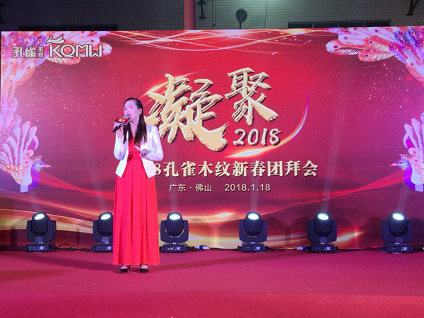 “凝聚”孔雀木纹2018新春团拜会完美收官