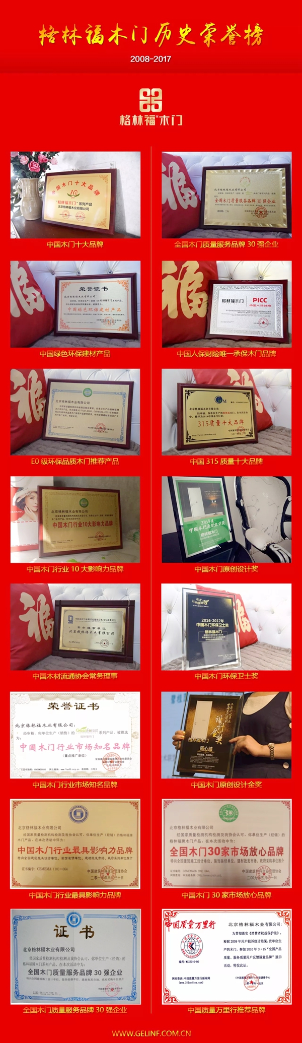 2018 · 我们再获殊荣丨数以百计的荣誉，见证着格林福的成长