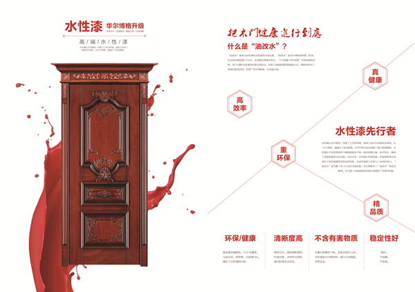 华尔博格木门引领木门行业进入“水性漆木门时代”