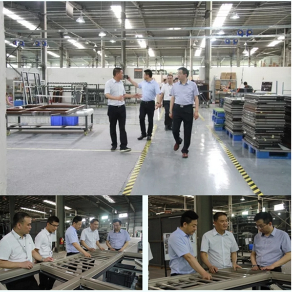 中国建筑系统门窗联盟的领导莅临新豪轩门窗总部 中国建筑系统门窗联盟的领导莅临新豪轩门窗总部