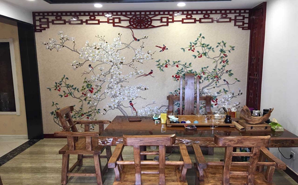 不同区域墙布色彩如何搭配 领绣刺绣墙布教你怎么挑