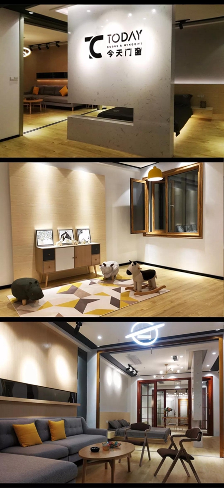 今天门窗品牌形象全新升级，佛山美居直营店隆重试业！