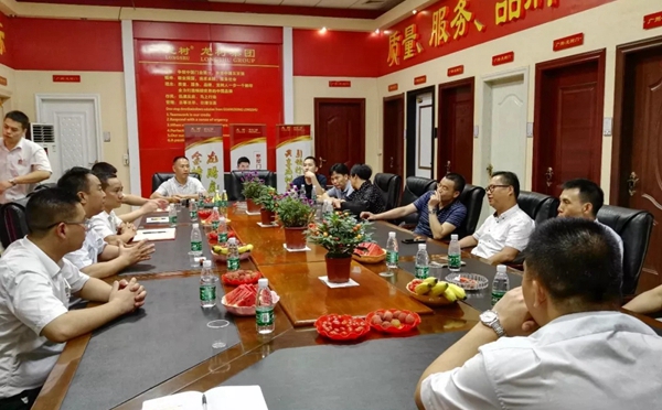广东翔顺集团有限公司领导莅临龙树门业集团考察指导