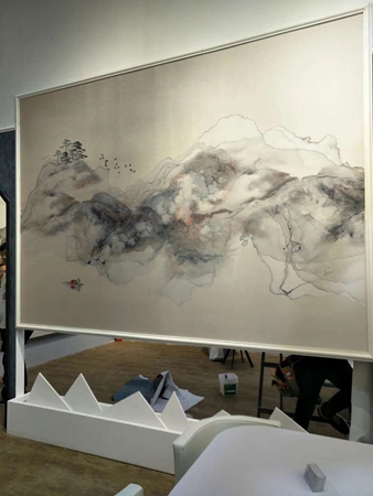 参展18年3月份北京国际墙布展