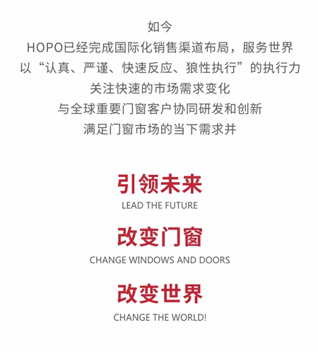 HOPO，掌握门窗核芯科技！