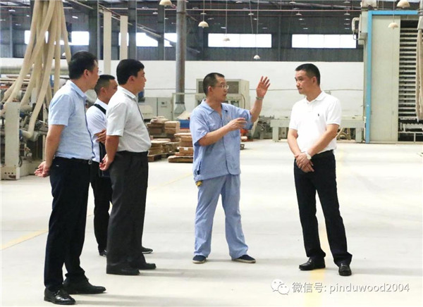 石首市政府领导莅临品度木业参观指导
