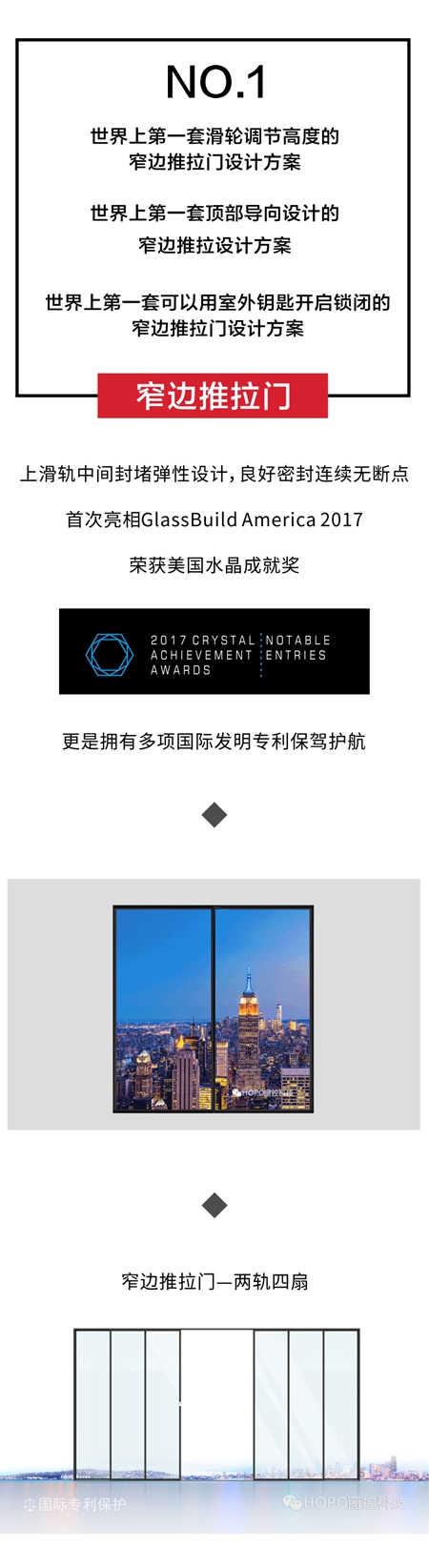 全球首家窄框景观门窗全案服务商! HOPO入围金轩奖!!!